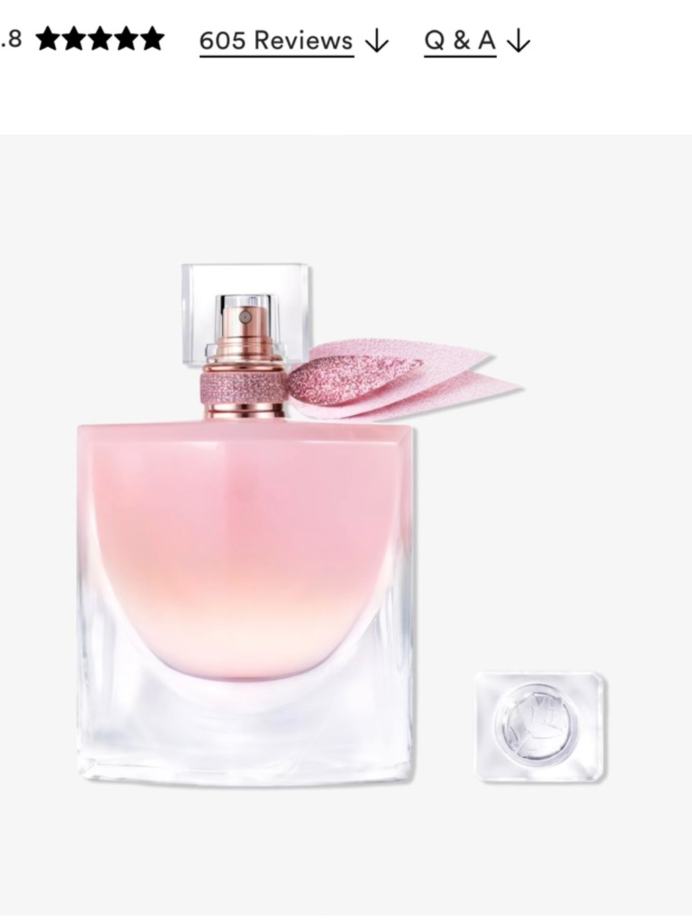 Lancome Pink Gradient Eau de Parfum Bottle